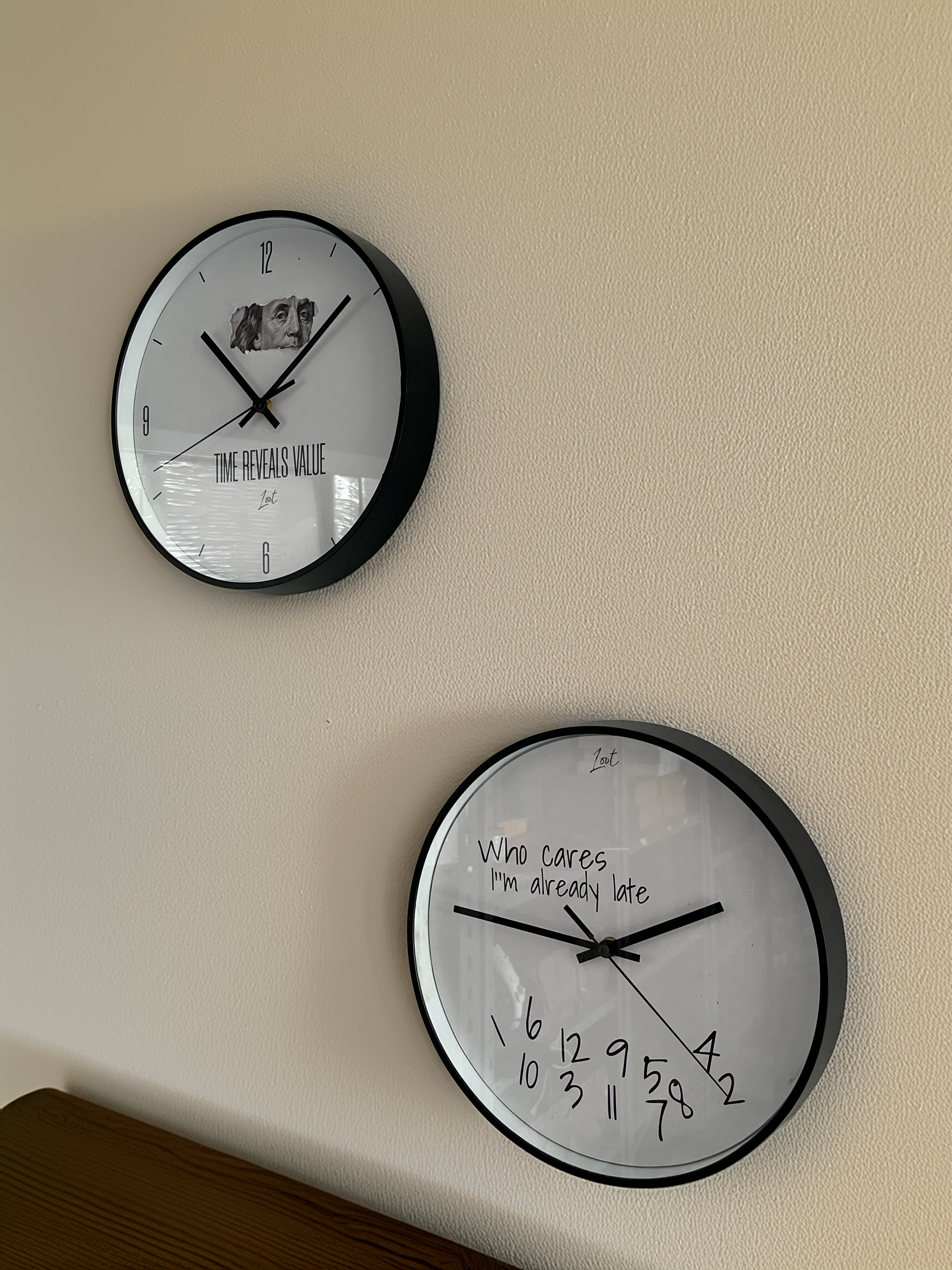 Who Cares Wall Clock