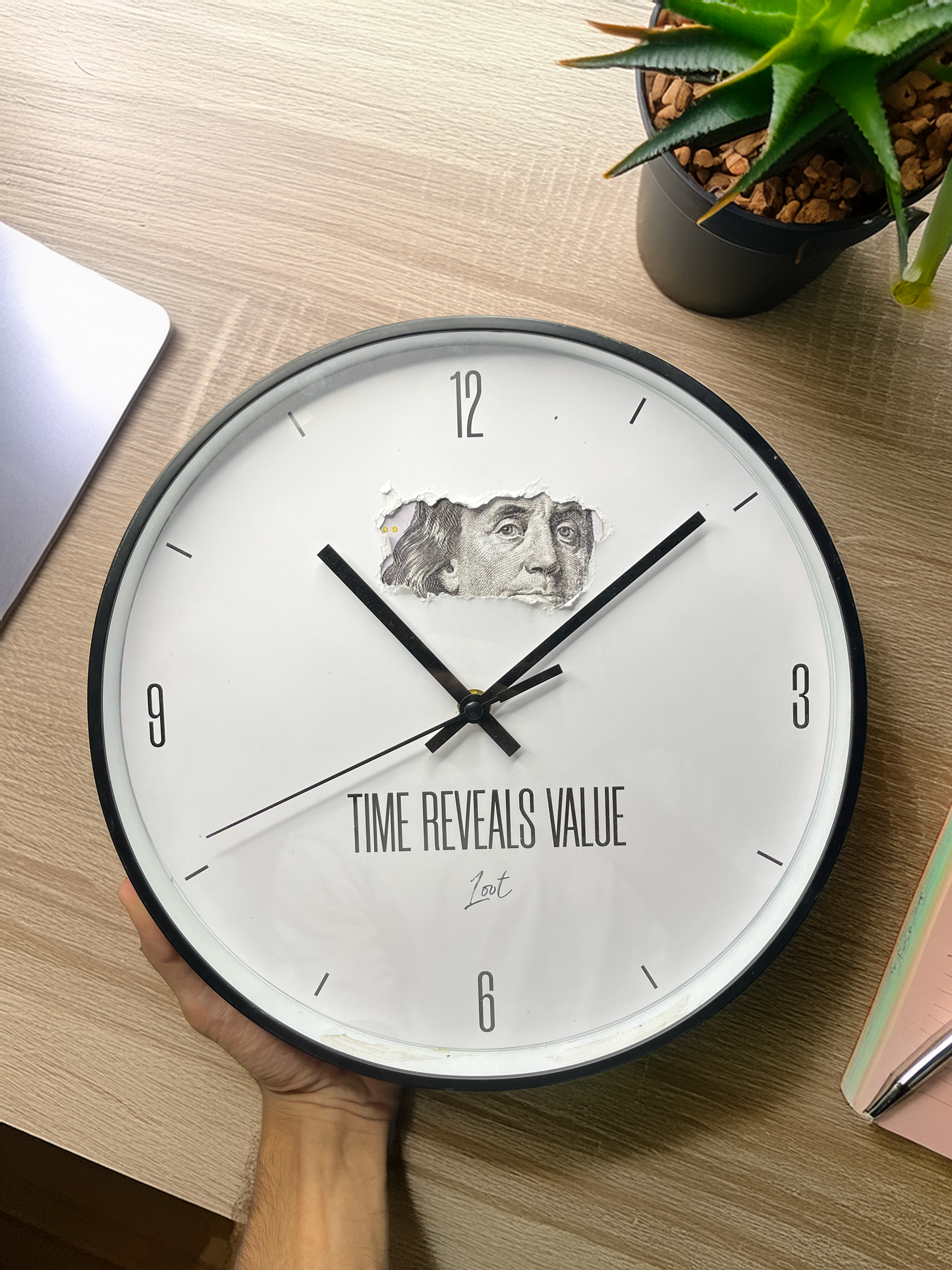 Time's Value Wall Clock